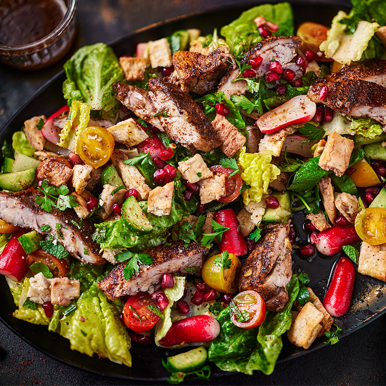 Air Fryer Chicken Fattoush