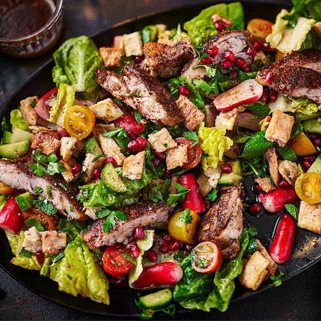 Air Fryer Chicken Fattoush