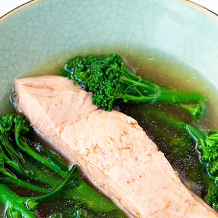 Poached Salmon Fillet with Lemongrass