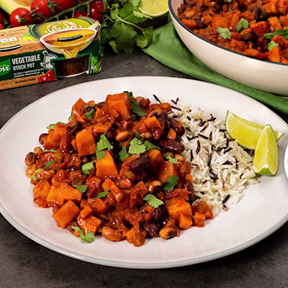 Sweet Potato and Black Bean Chilli
