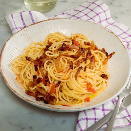 Tomato and Pancetta Pasta