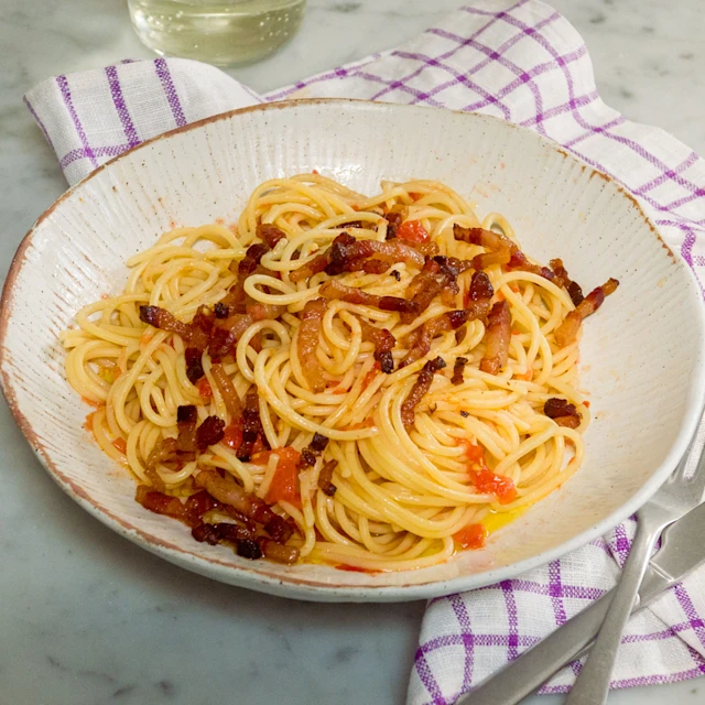 Tomato and Pancetta Pasta