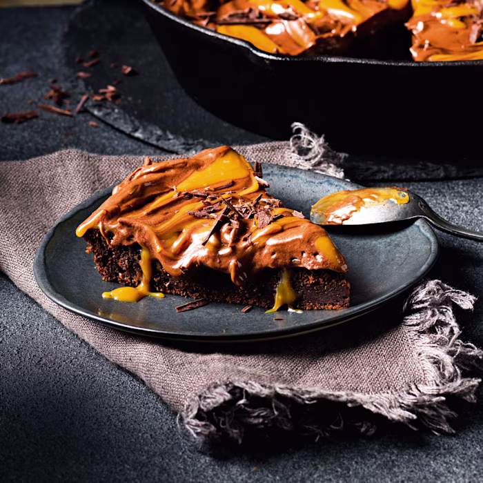 Chocolate Caramel Poke Cake