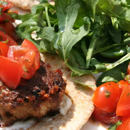 Bitesize Burgers with Cherry Tomato Salsa