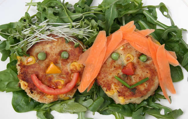 Tuna and Sweetcorn Funny Face Fishcakes