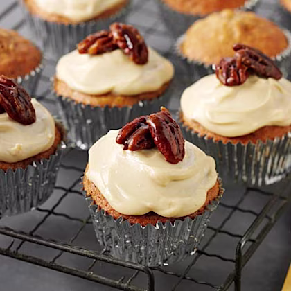 Apple & Pecan Muffins with Salted Caramel Pecans