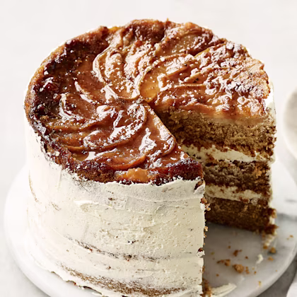 Upside-Down Spiced Apple Cake