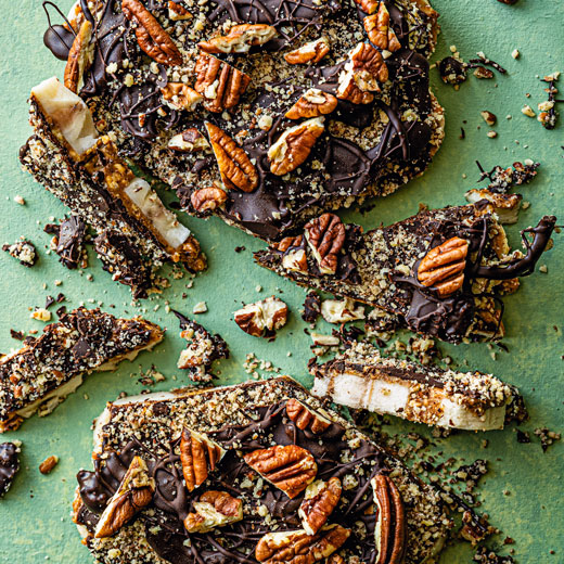 Pecan, Banana and Dark Chocolate Slab