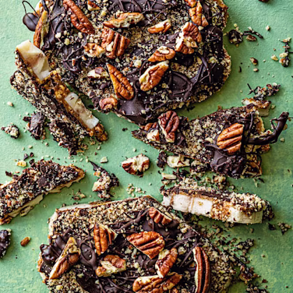 Pecan, Banana and Dark Chocolate Slab