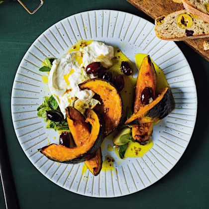 Marinated Squash with Herbs and Roast Garlic