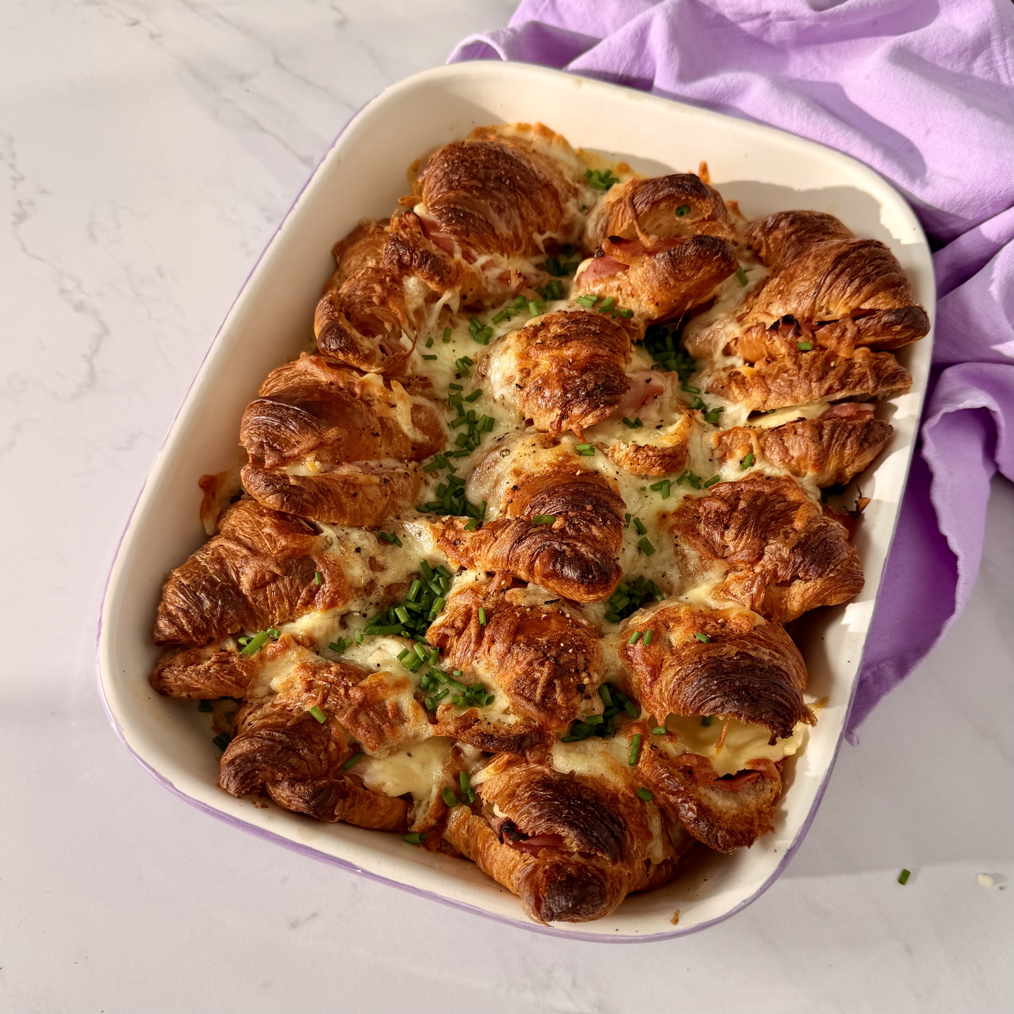 Croque Monsieur Croissant Bake