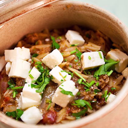 One Pot Lamb with Orzo