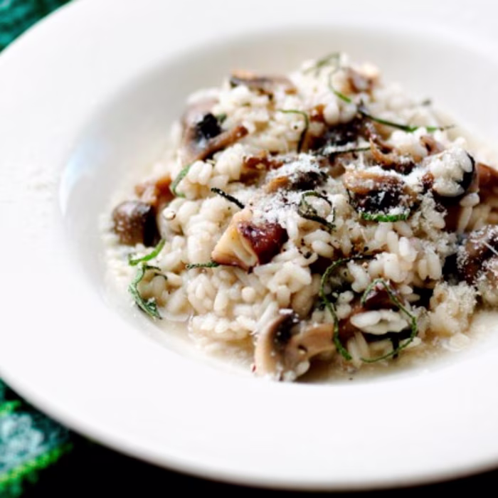 Baked Mushroom & Sage Risotto