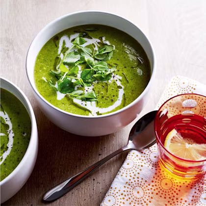 Watercress, Petit Pois & Cashew Soup
