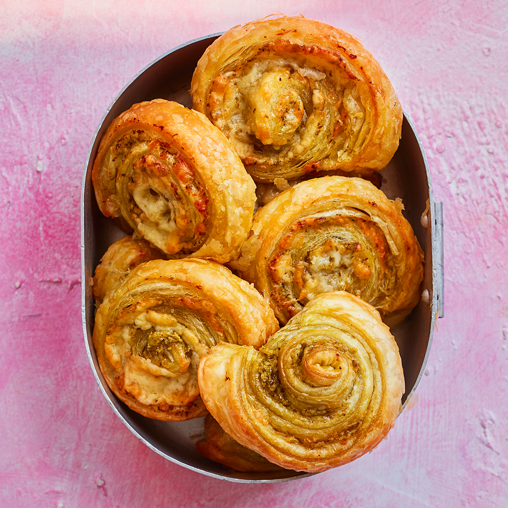 Coriander Pesto Swirls