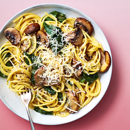 Miso Mushroom Spaghetti