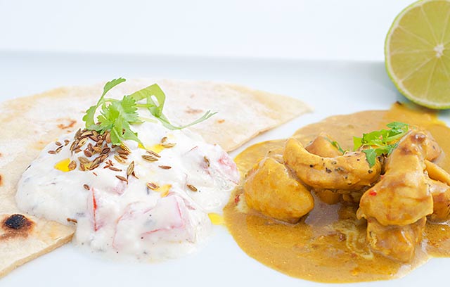 Goan Chicken Curry with a Mango Rice