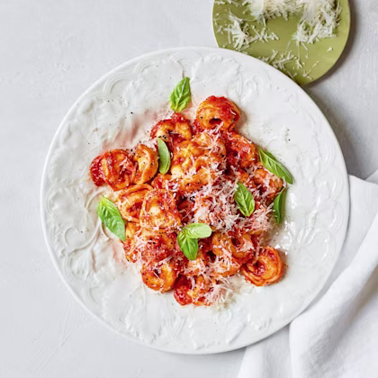 Vegetable Tortellini with Arrabbiata Sauce
