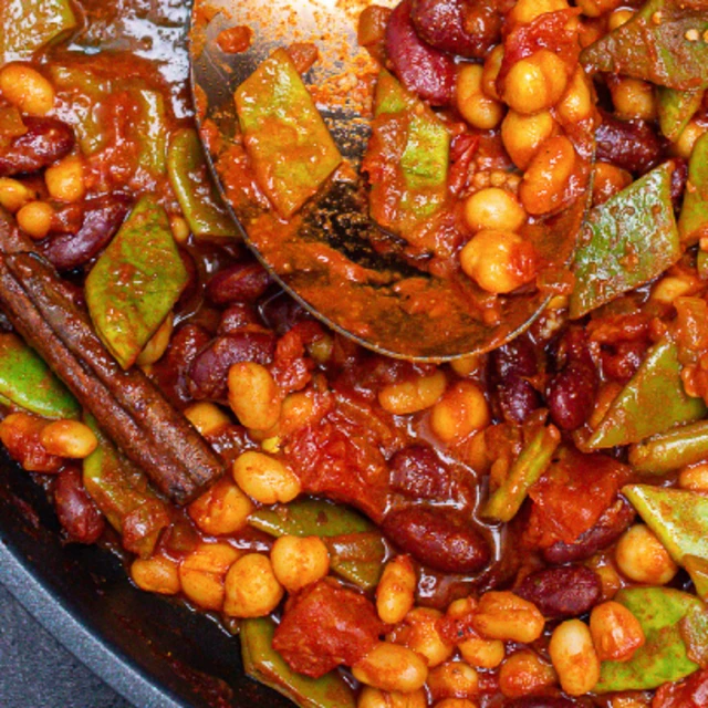 Spiced Four Bean Tagine