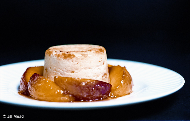 Baked Ricotta with Caramelised Peaches