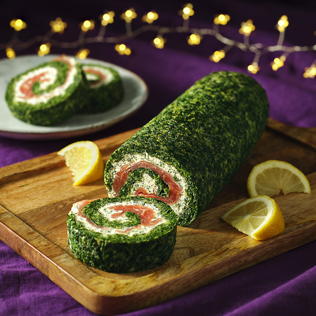Christmas Day Smoked Salmon Roulade