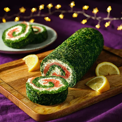 Christmas Day Smoked Salmon Roulade
