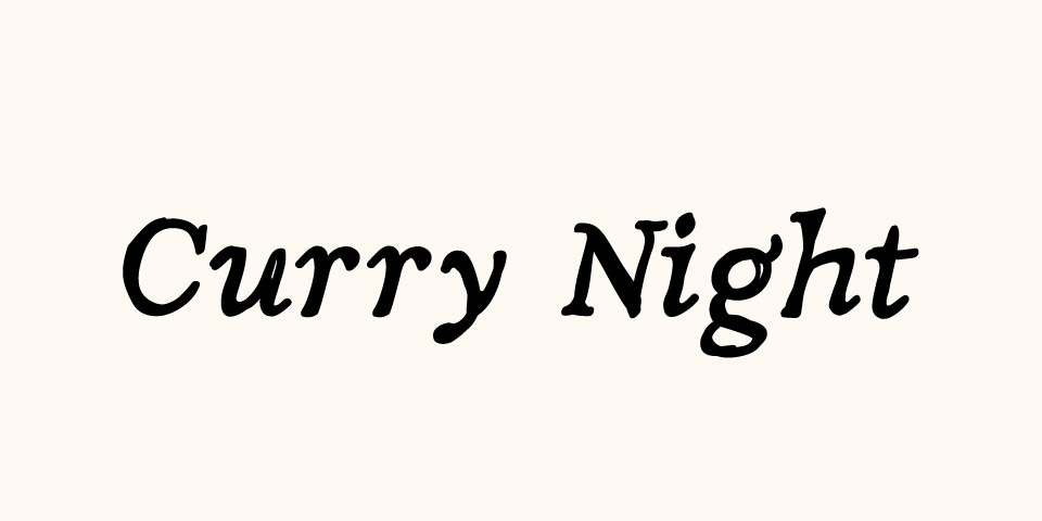 Curry Night