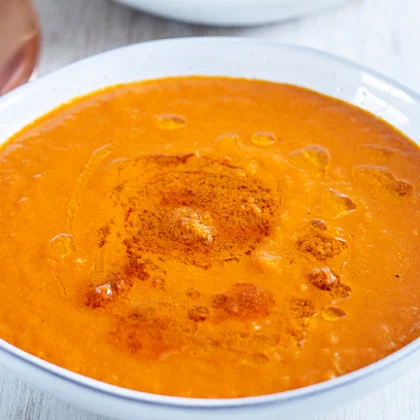 Roasted Red Pepper Soup with 'Nduja