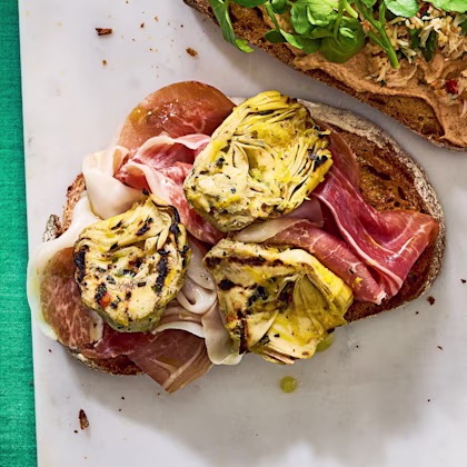 Ham and Artichoke Bruschetta