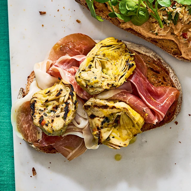 Ham and Artichoke Bruschetta