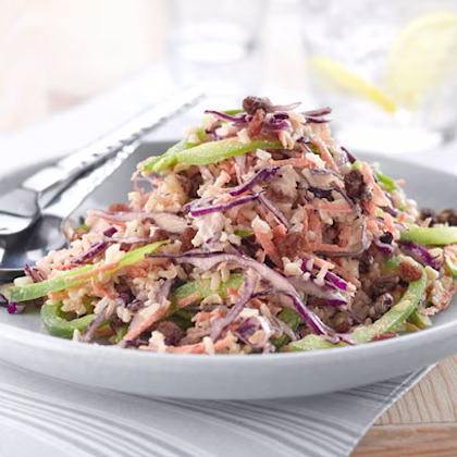 Tahini, Nut and Vegetable Rice Salad