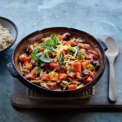 Butternut Squash and Aubergine Tagine