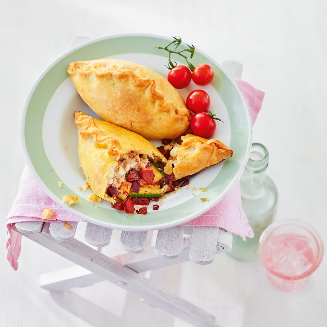 Spiced veggie pasties