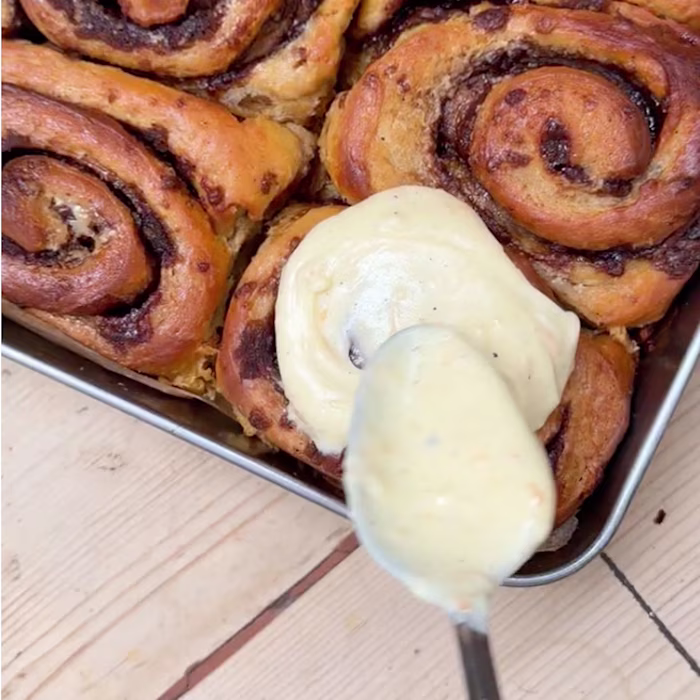 Brown Butter Carrot Cake Cinnamon Rolls