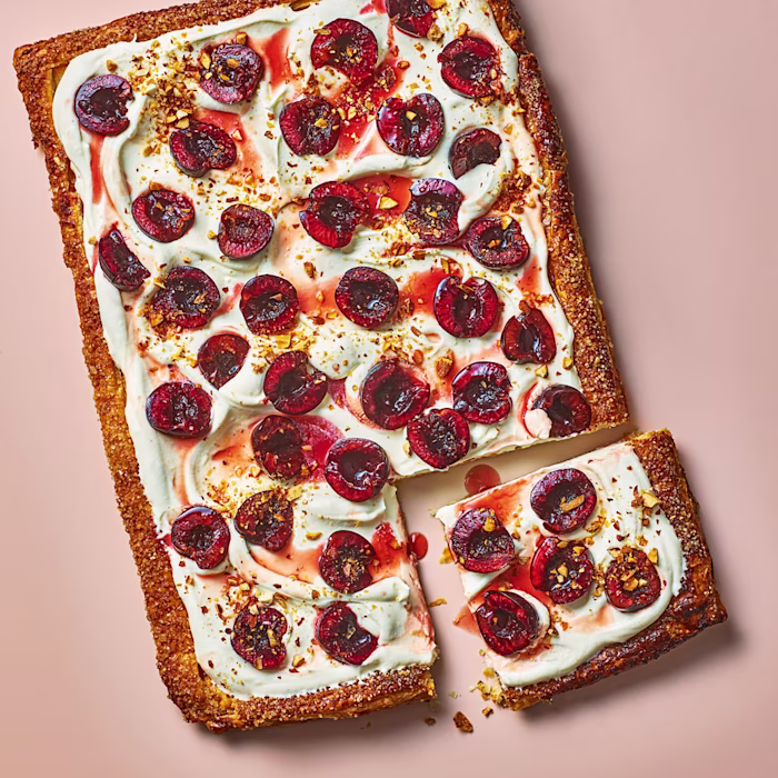 Cherry and Amaretto Cream Tart