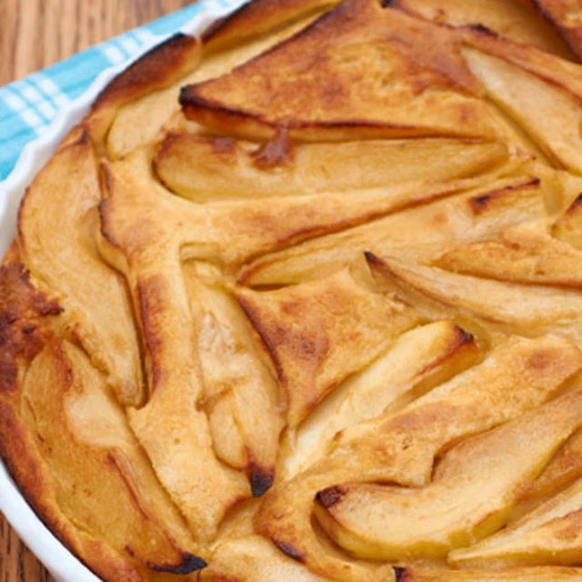 Ruth Clemen’s Baked Pear and Caramel Pancake Pudding