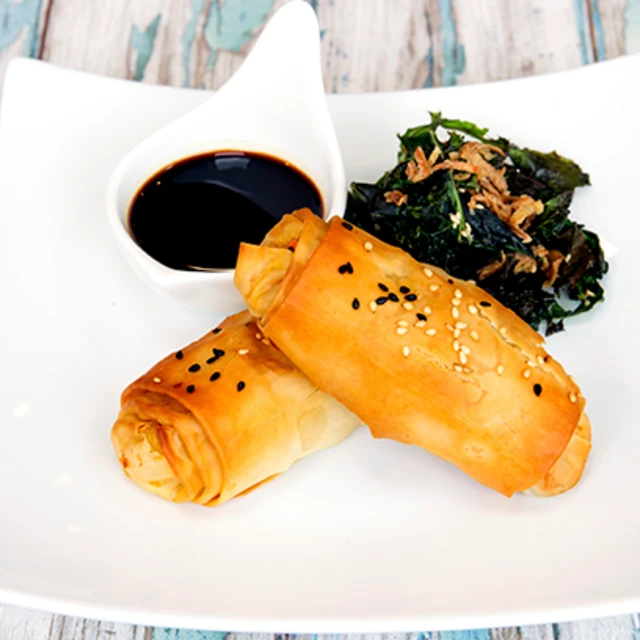 Baked Vegetable Spring Rolls