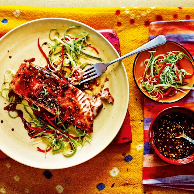 Marinated and Grilled Tamarind Salmon
