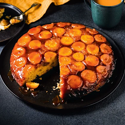 Banana and Miso Caramel Upside-Down Cake
