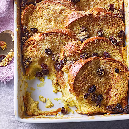 Eggnog Bread and Butter Pudding