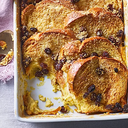 Eggnog Bread and Butter Pudding