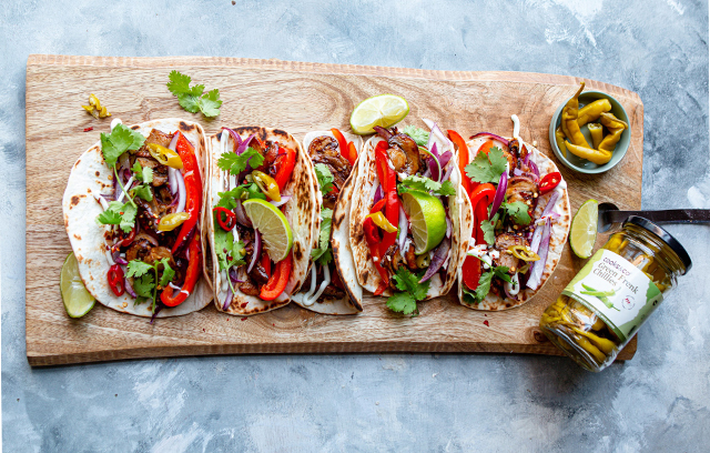 Green Frenk Chilli Tacos