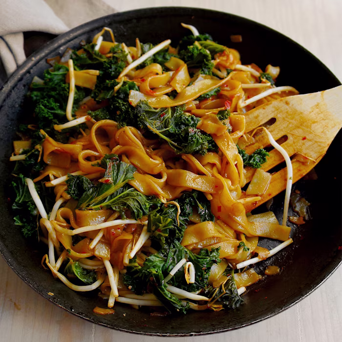 Sambal Fried Kale Noodles