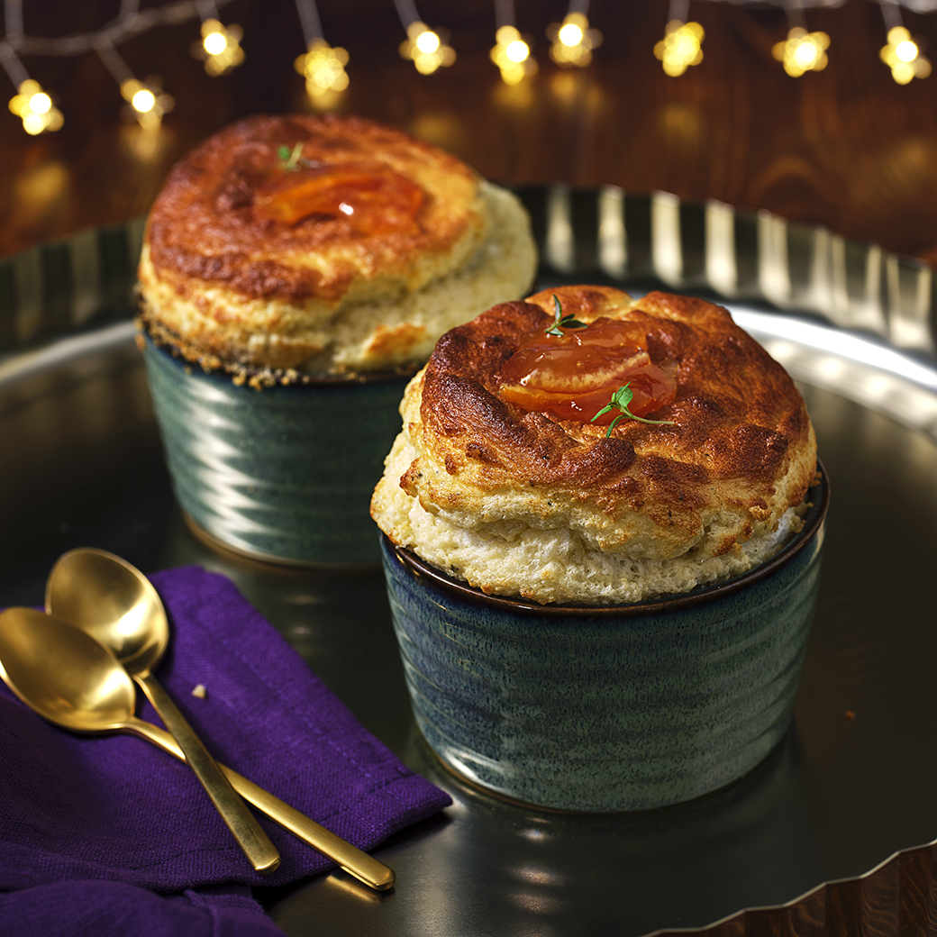 Blue Cheese Soufflé