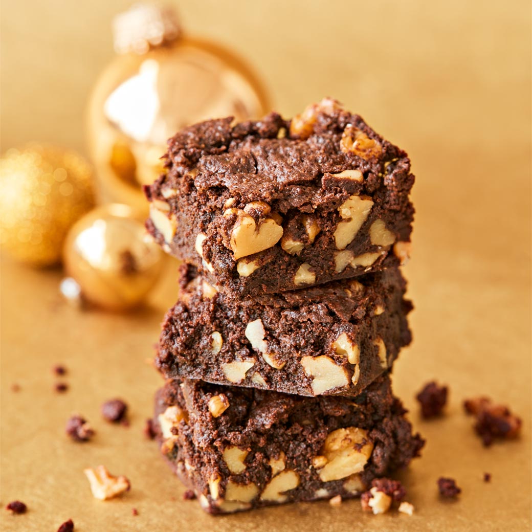 Easy Cacao and Walnut Brownies