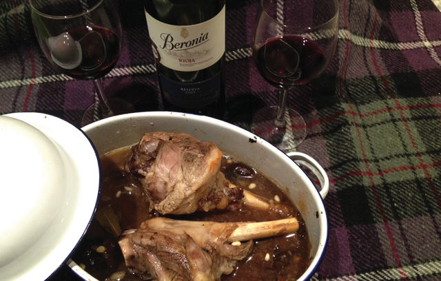 Lamb Shanks in White Wine