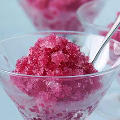 Pomegranate and Cherry Granita