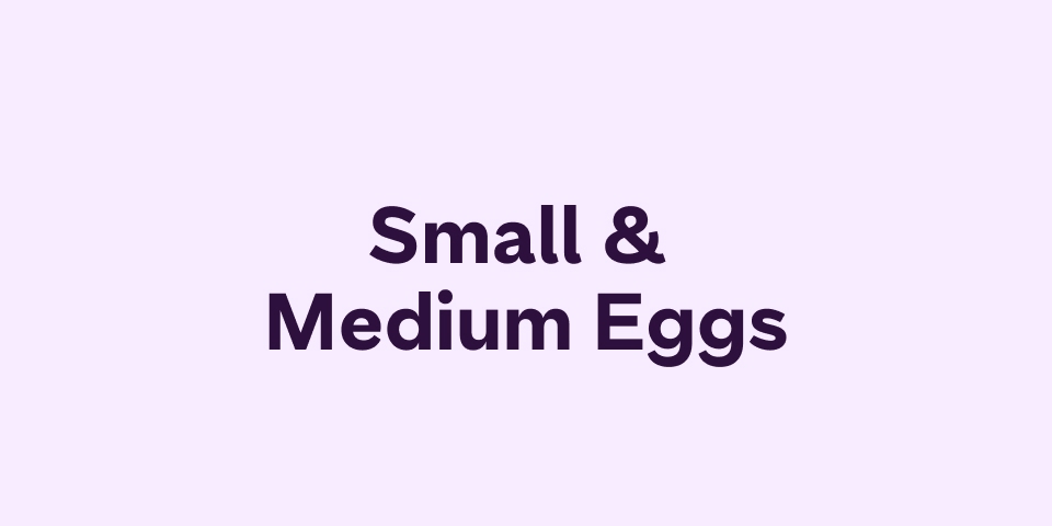 Small & Medium Eggs