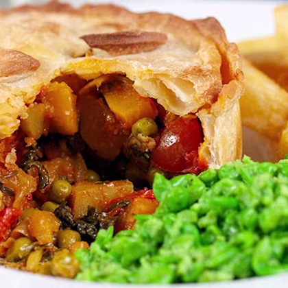 So Vegan's Veggie Curry Pies with Tideford Organics Vegan Rogan Josh