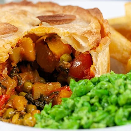 So Vegan's Veggie Curry Pies with Tideford Organics Vegan Rogan Josh